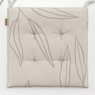 Sitzkissen Beige Leaf