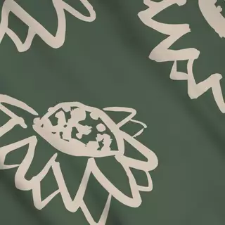 Meterware Sonnenblume Grün