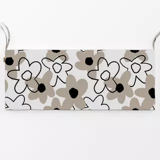 Bankauflage Spring Flower Pattern