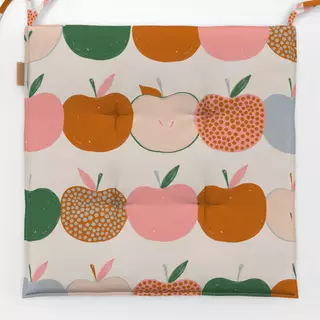 Sitzkissen Allover Apfel bunt