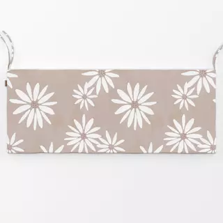 Bankauflage White Flower Pattern