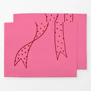 Tischset pink