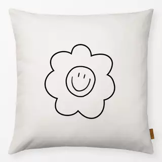 Kissen Flower Smile Beige