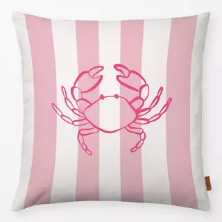 Kissen Krabbe Streifen rosa