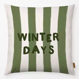 Kissen Winter Days Quote