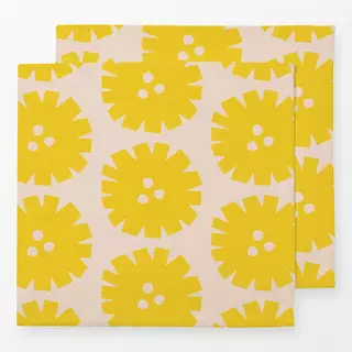 Servietten Circle Flowers Beige