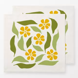 Servietten Yellow flower bouquet