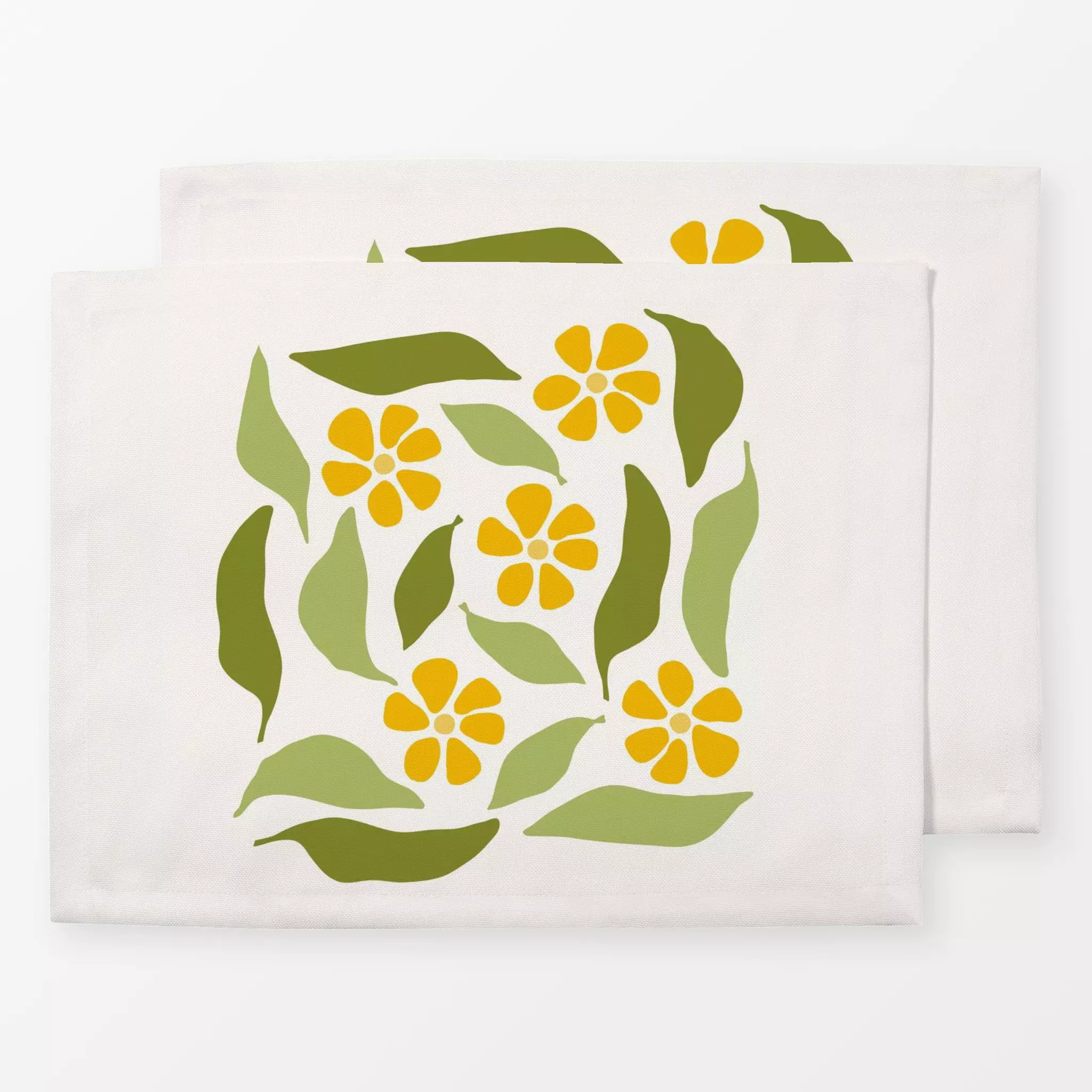 Tischset Yellow flower bouquet - Blumen & Florales, Pflanzen & Botanik - von „Lisa Jasmin Bauer"; Blumen, Sommerblumen, Somm...