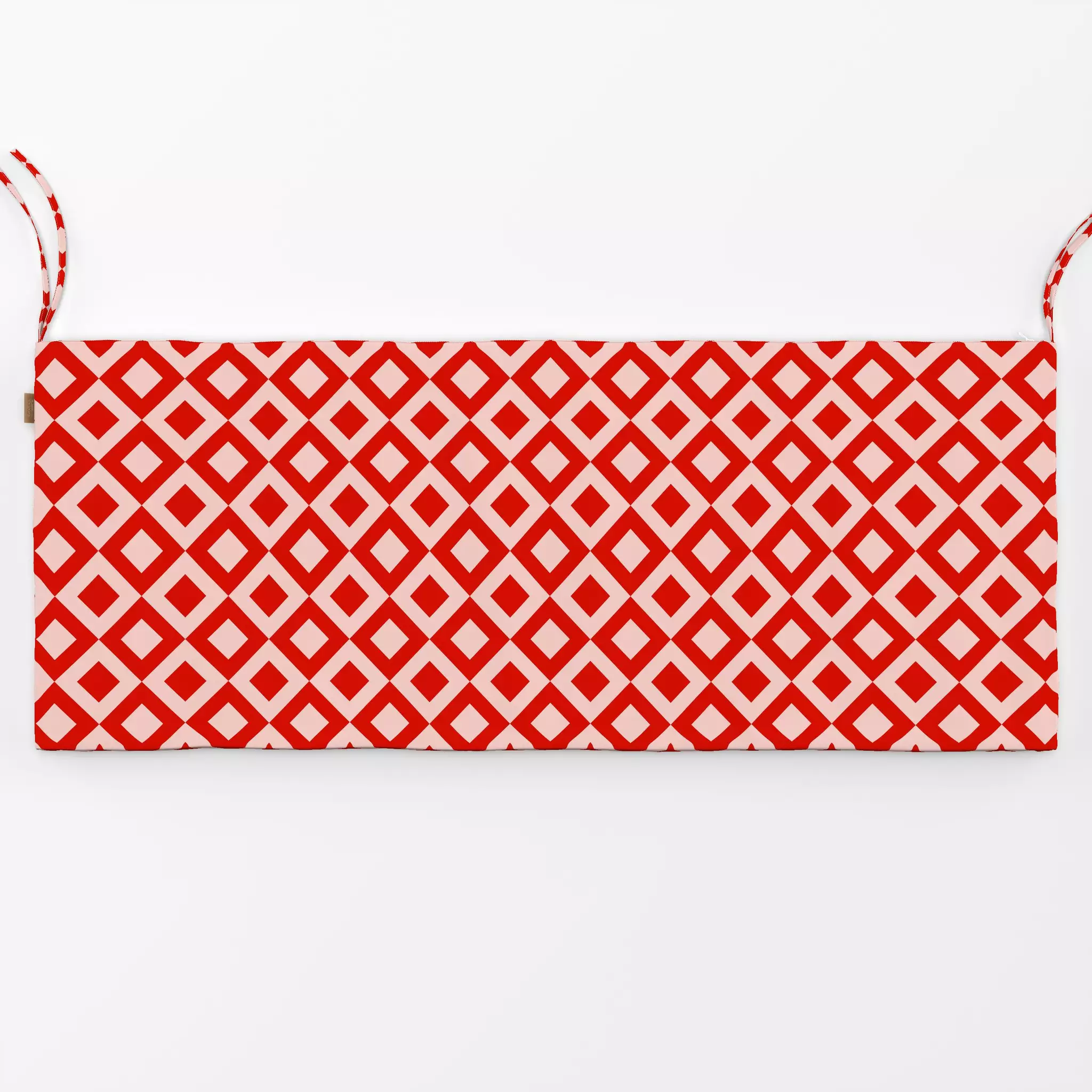 Bankauflage Christmas Ornaments red - Weihnachten, Symbole & Muster - von „Lisa Jasmin Bauer"; abstrakt, Geometrisch, Weihna...