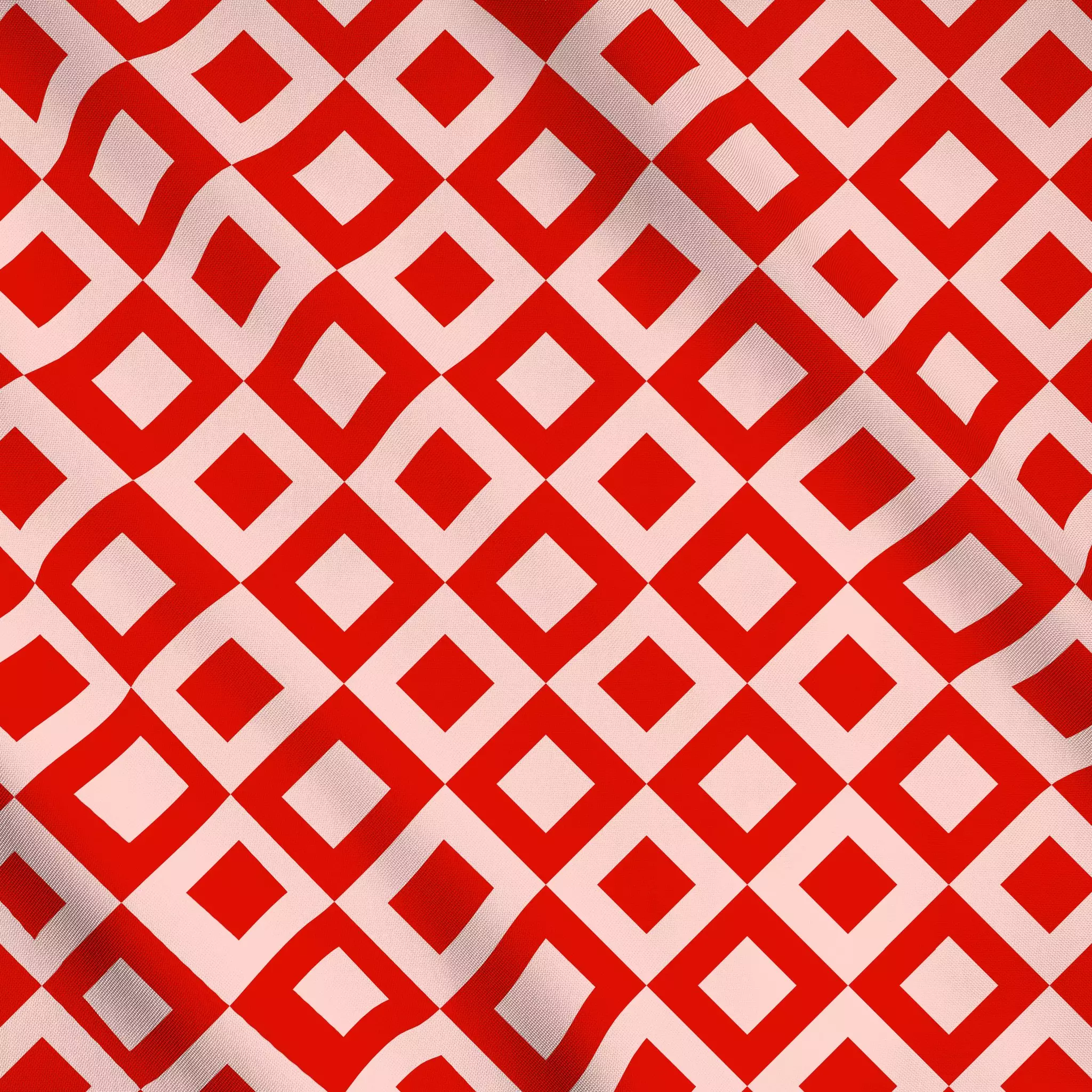 Meterware Christmas Ornaments red - Weihnachten, Symbole & Muster - von „Lisa Jasmin Bauer"; abstrakt, Geometrisch, Weihnach...