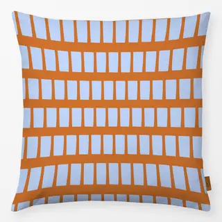 Kissen Himmelblau Grid