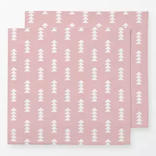 Servietten Pine Trees Rosa