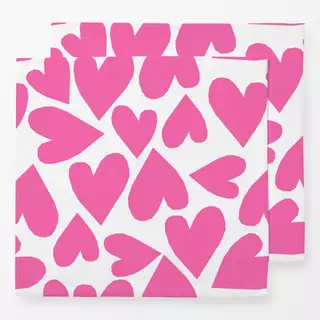 Servietten Pinke Herzen