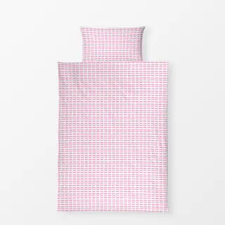 Bettwäsche Blütenpink mini stripes