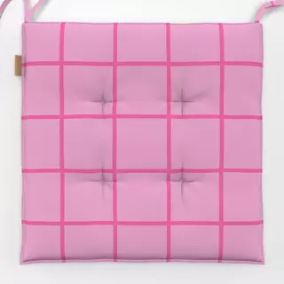 Sitzkissen Pink & Rosa Grid