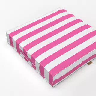 Bodenkissen Streifen pink weiß