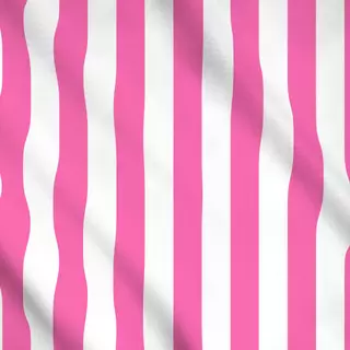 Meterware Streifen pink weiß