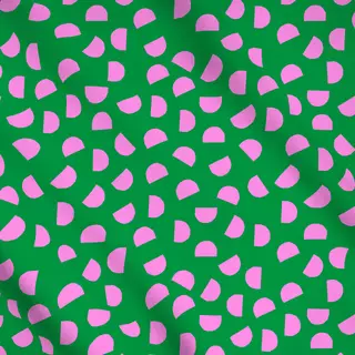Meterware Bright Christmas pink + green