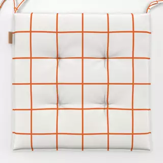 Sitzkissen Orange Grid