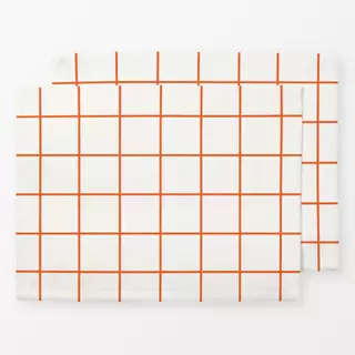 Tischset Orange Grid