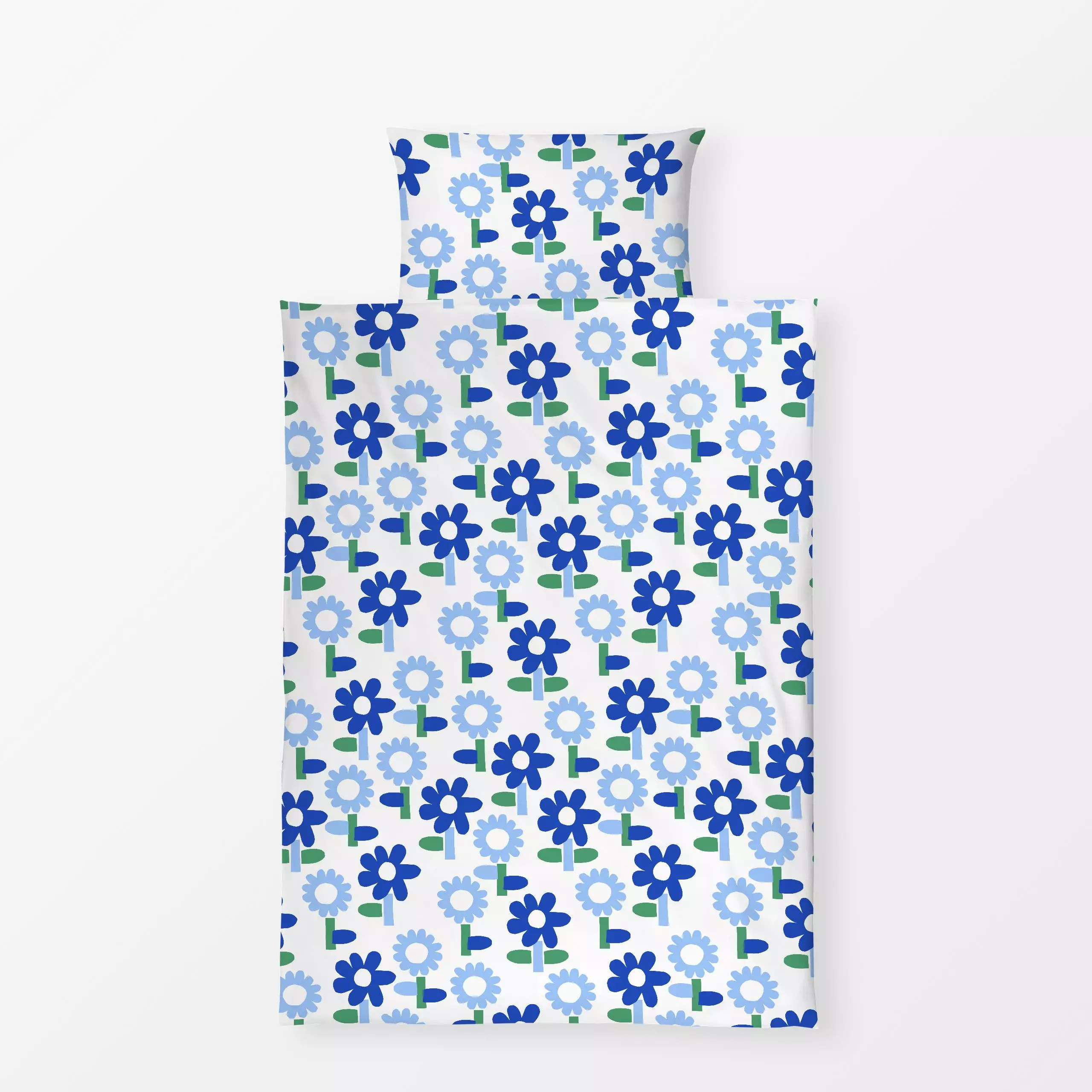 Bettwäsche Streublümchen Muster Blau von Andrea Haase