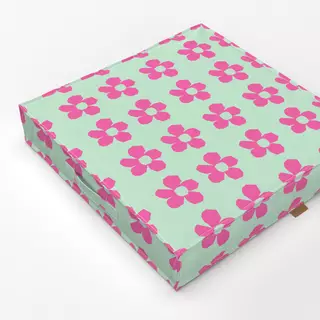 Bodenkissen Cutout Blumen Mint