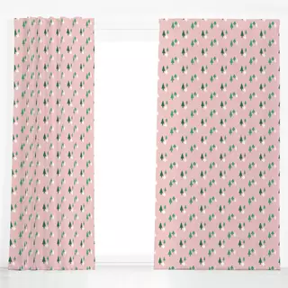 Dekovorhang Winter Wonderland Pink