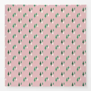 Tischdecke Winter Wonderland Pink