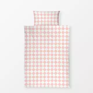 Bettwäsche Diamond Checker rose