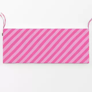 Bankauflage Pinke Streifen diagonal