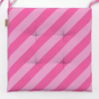Sitzkissen Pinke Streifen diagonal