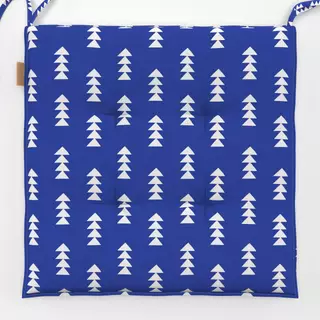 Sitzkissen Pine Trees Blue