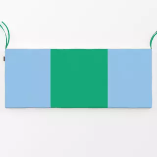 Bankauflage Große Streifen blau&grün