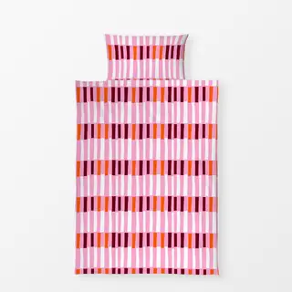 Bettwäsche Streifenmix Pink