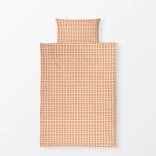 Bettwäsche Sunny Orange mini stripes
