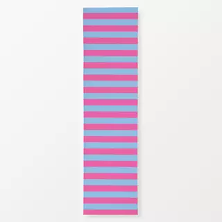 Tischläufer Horizontale Streifen blau&pink