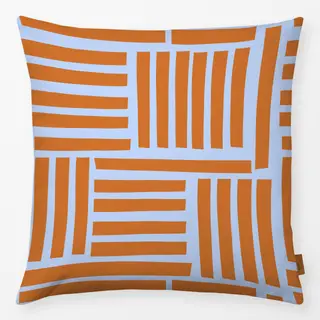 Kissen Sommer Terracotta Linien