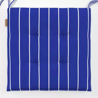 Sitzkissen Kleine Streifen blau