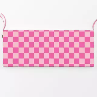 Bankauflage Pink & Rosa Karos