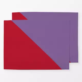 Tischset Square lila rot