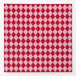 Tischdecke Rauten rosa rot