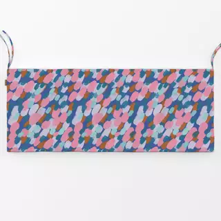 Bankauflage couleur rose bleu