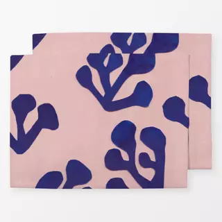 Tischset Seaweed Blue and Blush