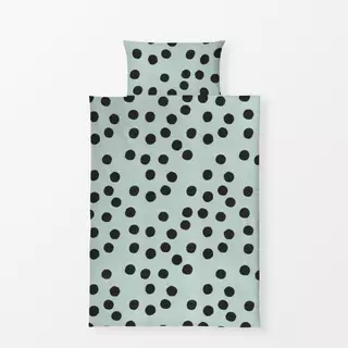 Bettwäsche Dots black bold