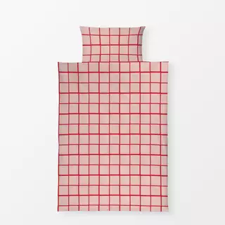 Bettwäsche Check red and rose