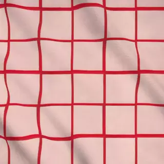 Meterware Check red and rose