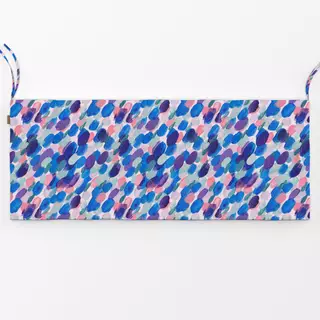 Bankauflage couleur lilas bleu