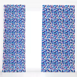 Dekovorhang couleur lilas bleu