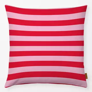 Kissen Stripes red rose small