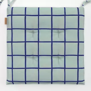 Sitzkissen Check Blue